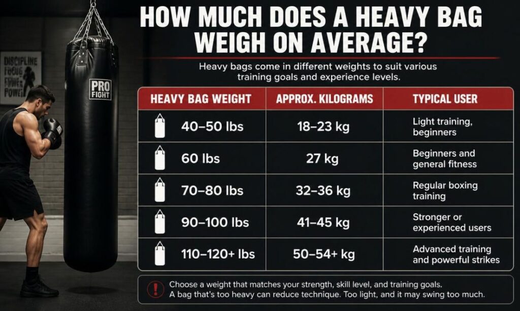how-much-does-a-heavy-bag-weigh-on-average