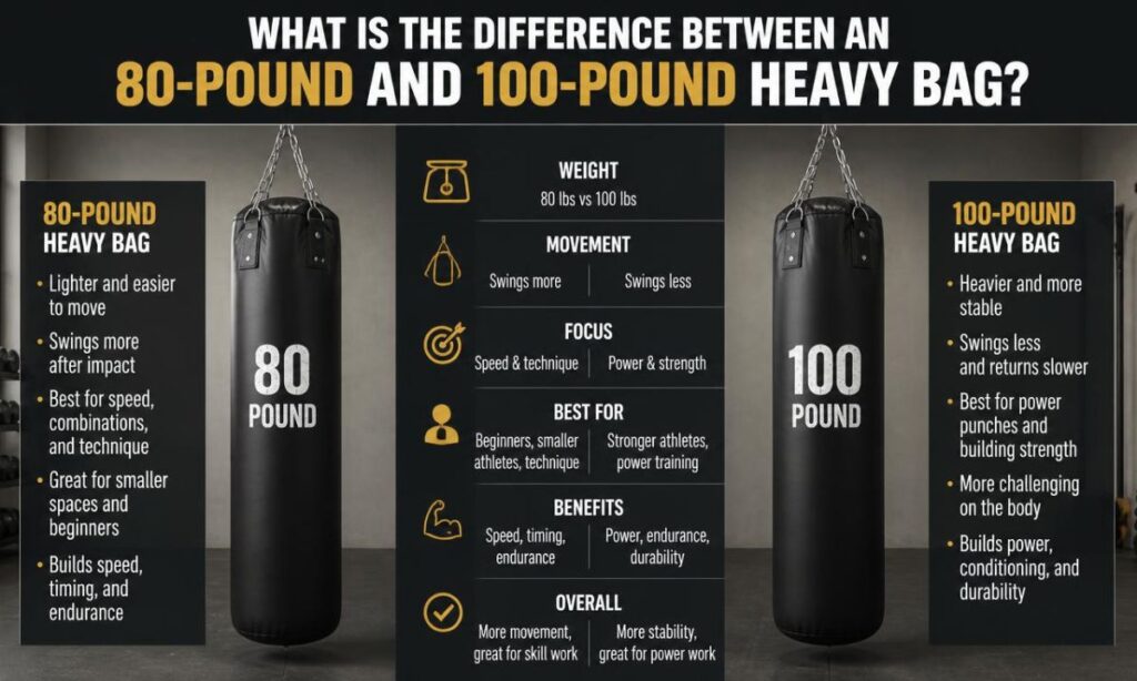 what-is-the-difference-between-an-80-pound-and-100-pound-heavy-bag