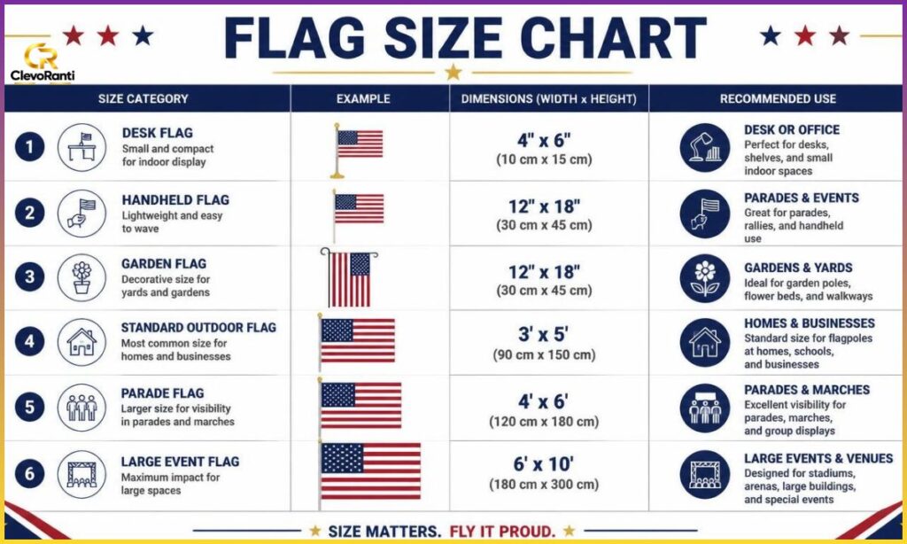 Flag Size Chart