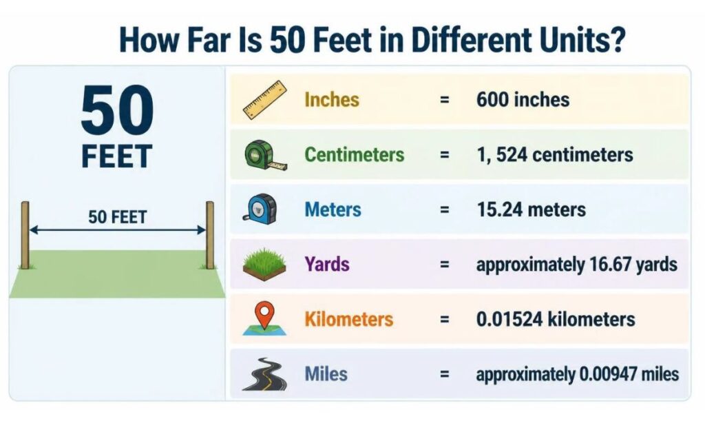 how-far-is-50-feet-in-different-units