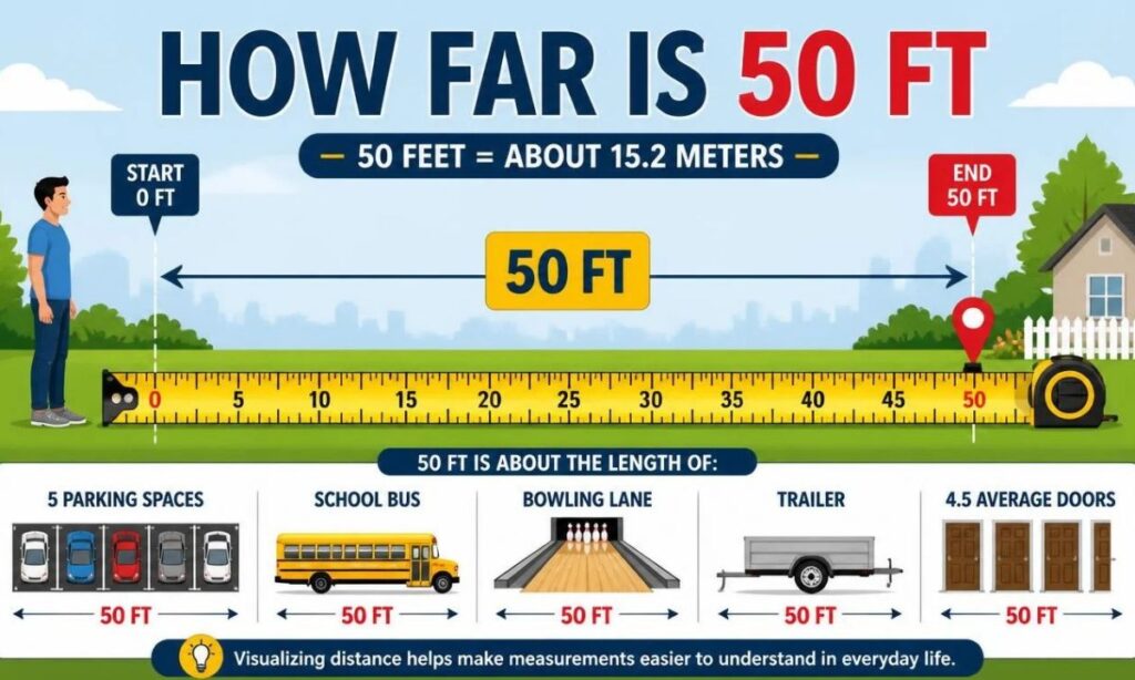 How Far Is 50 Ft