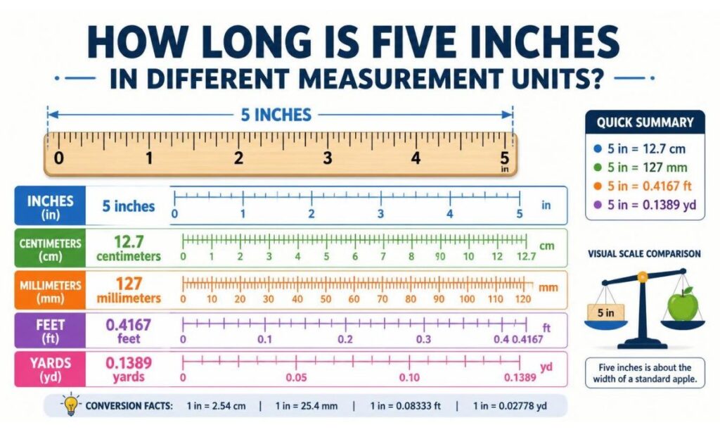 how-long-is-five-inches-in-different-measurement-units