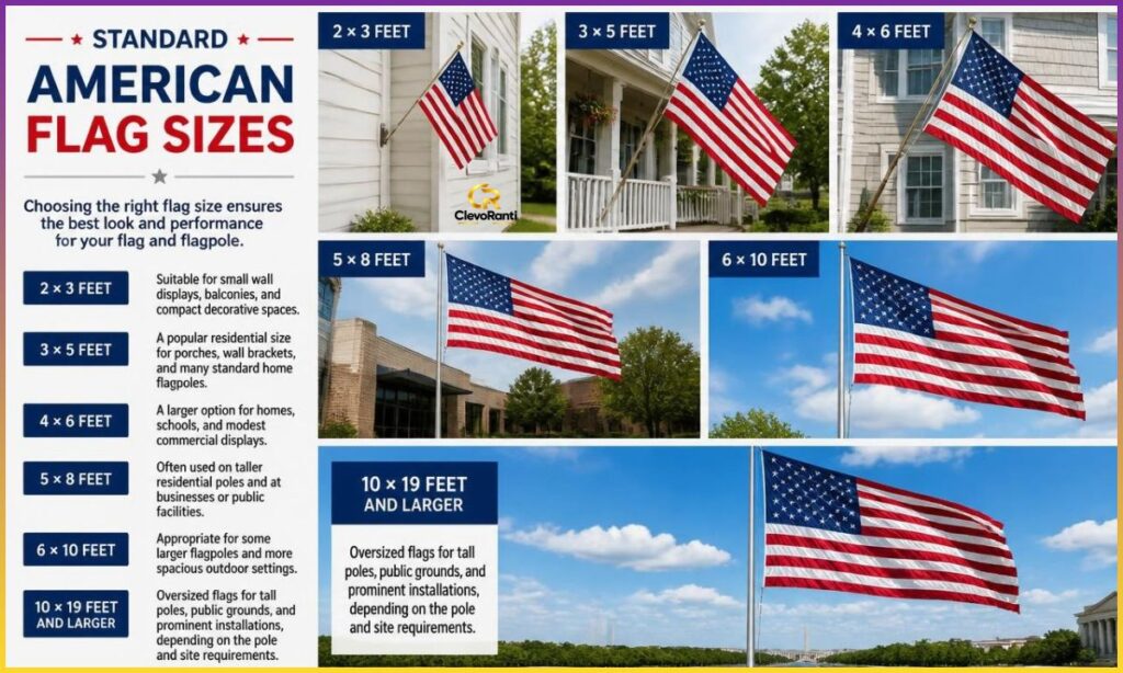 what-are-the-standard-american-flag-sizes