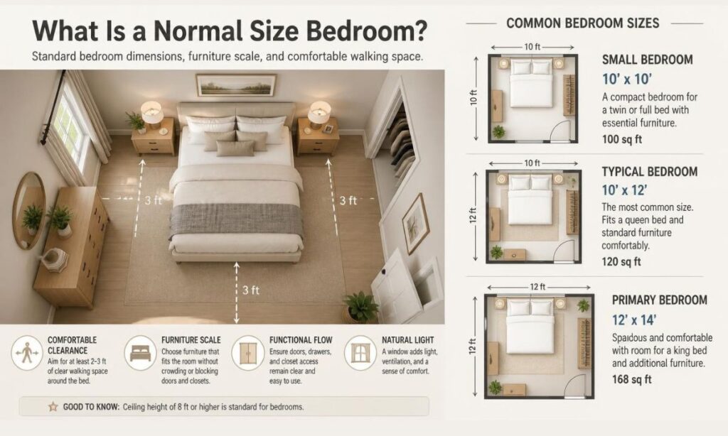 What Is a Normal Size Bedroom?